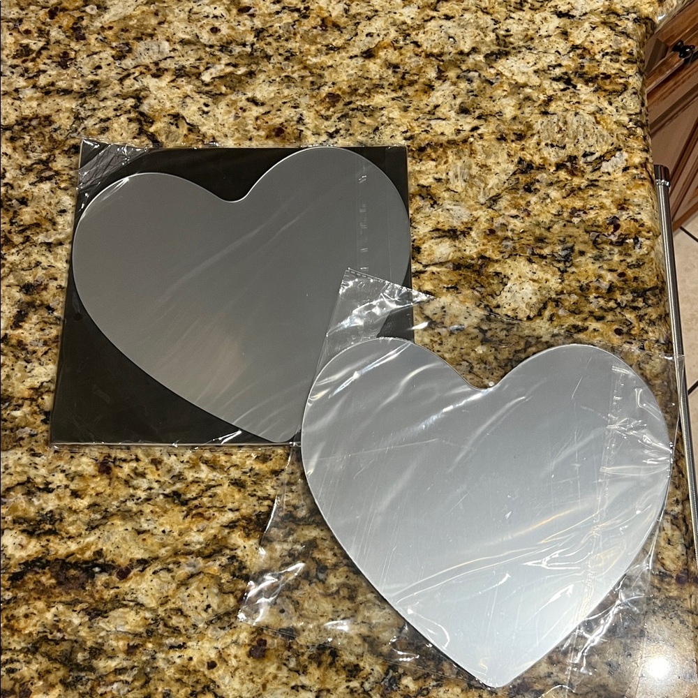 Silver Heart Wall Decor